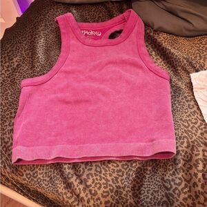 madrag brand m/l crop top (pinkish/purpleish)